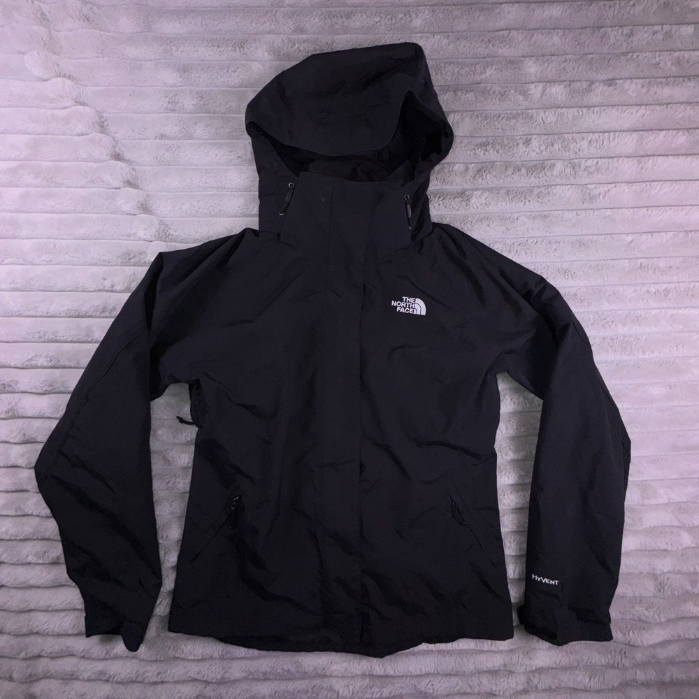 The North Face Jacket Womens Small Hyvent Black 3 In 1 Triclimate Fuzzy Coat - Picture 3 of 16